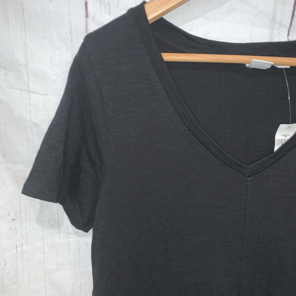 Gap black short sleeve midi cotton dress Sz S NWT - Picture 3 of 5